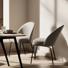 BASEMENT HOME - Par De Sillas Comedor Creston Gris