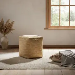 BASEMENT HOME - Pouff Jute 40X40Cm