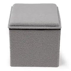 MICA - Puff Plegable Con Bandeja + Almacenaje 40X40 Cm Teddy Pouff