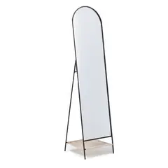 BASEMENT HOME - Espejo Pie Arco Negro 42X170 Cm