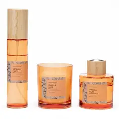 ROBERTA ALLEN - Set Aroma Vainilla Vela 206 Gramos + Difusor 150 Ml + Spray 80 Ml