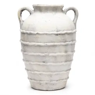 BASEMENT HOME - Jarrón Decorativo 20Cm Blanco