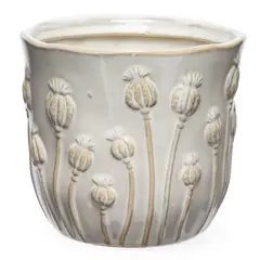 ROBERTA ALLEN - Florero Figuras Blanco14Cm