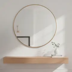 BASEMENT HOME - Espejo Redondo Marco Metálico