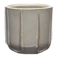 MICA - Macetero Cerámica Beige Adorno Decoración
