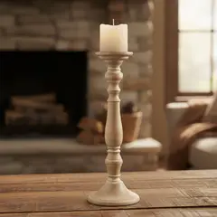 CASA CANTABRIA - Candelabro Madera Adorno Decorativo