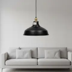 BASEMENT HOME - Lámpara Colgante Negra 40Cm