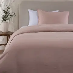 CASA CANTABRIA - Funda Plumón 100% Lino Rose