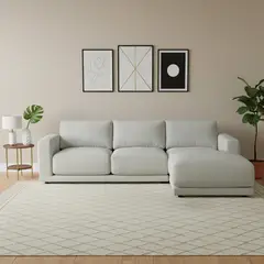 BASEMENT HOME - Sofá Seccional Derek Derecho Gris