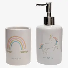 MICA KIDS - Set De Baño Star 2 Piezas: Dispensador + Vaso