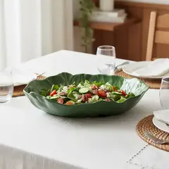 BASEMENT HOME - Fuente Repollo 38 Cm Verde Melamina Verduras Mel