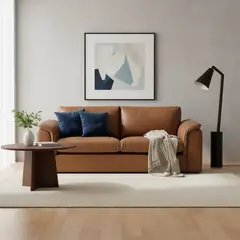 BASEMENT HOME - Sofa 3 Cuerpos Ontario Cuero
