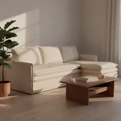 BASEMENT HOME - Sofá Seccional Pluma Arizona Derecho