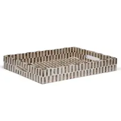 BASEMENT HOME - Bandeja Capiz 46X34 cm Adorno Decoración