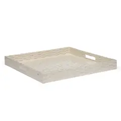 BASEMENT HOME - Bandeja Capiz 55X55 cm Adorno Decoración