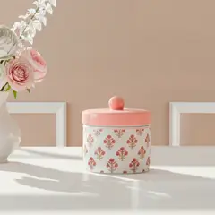 ROBERTA ALLEN - Caja Redonda 9 Cm Cerámica Adorno Decoración