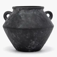 BASEMENT HOME - Jarrón Cerámica Black 20 Cm