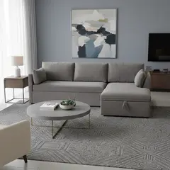 BASEMENT HOME - Seccional Cama William Izquierdo Gris