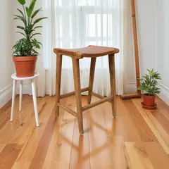 BASEMENT HOME - Piso De Bar Grand Mindi Cuero Caramelo