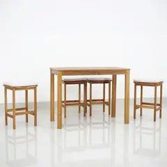 Just Home Collection - Conjunto De Bar De Madeira