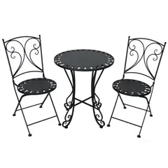 Just Home Collection - Conjunto de Varanda Roma Preto