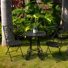 Just Home Collection - Conjunto de Varanda Roma Preto