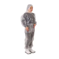 Prevemax - Conjunto de Polietileno Transparente com Elástico Capuz e Bota