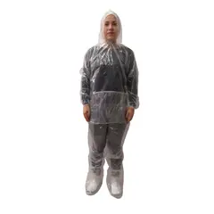 Prevemax - Conjunto de Polietileno Transparente com Elástico, Capuz e Bota
