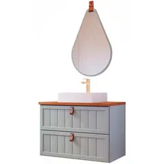 Mgm - Armário Sense 80cm Pistache Freijó