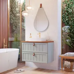 Mgm - Armário Sense 60 cm Pistache/Freijo