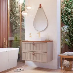 Mgm - Armário Sense 60 cm Cappuccino/Freijo