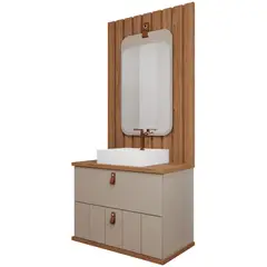 Mgm - Armário Milano 60cm Cappuccino Freijó