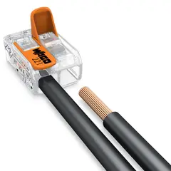 Wago - Conector de Emenda 2 Polos 6 Unidades