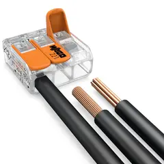 Wago - Conector de Emenda 3 Polos 4 Unidades
