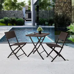 Just Home Collection - Conjunto de Varanda Dobrável Ratan