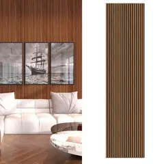 Holztek - Painel Ripado Acústico Café 60x240 1,44m2