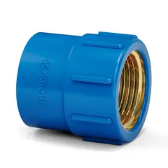 Krona - Luva Azul Com Bucha Latão 25mmx1 2