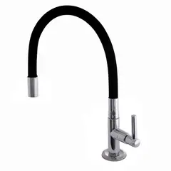 Karson - Torneira Cozinha Mesa Bica Flexível Preta