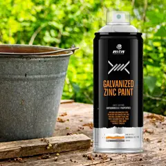 Montana Colors - Tinta Spray Mtn Pro Galvanizado em Frio (Zinc Mate 98%) 400ml