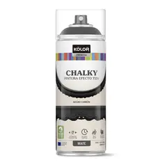 Sodimac - Kolor Chalky Spray Preto Carvão Mate 400ml