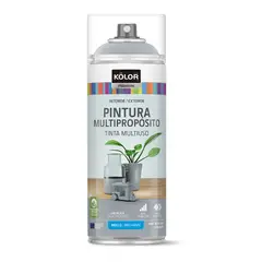 Sodimac - Kolor Pintura Esmalte Cinza Prata Brilhante 400ml