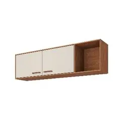 Mgm - Armário Para Cozinha Aereo Slim 144cm Freijo/Off White