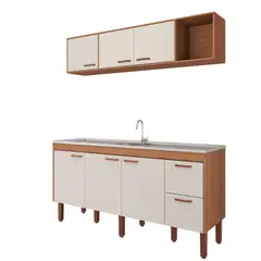 Mgm - Armário Para Cozinha Aereo Slim 174cm Freijo/Off White