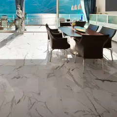 Delta Cerâmica - Porcelanato Polido Carrara Cristal 70X70 Cx2.44