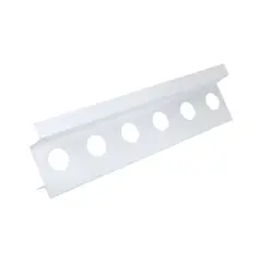 Ananda - Tabica Branco Perfurada 40x48mm 3m