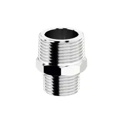 Censi - Niple Duplo de Redução em Latão Cromado Rosca 3/4" X 1/2"