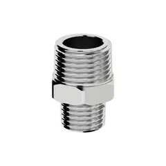 Censi - Niple Duplo de Redução em Latão Cromado Rosca 1/2" X 3/8"