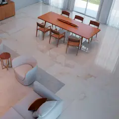 Eliane - Porcelanato Nuvola Off White Pólido 120X240