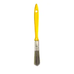 Pincéis Compel - Trincha 1 2 Cerda Gris Cabo Amarelo Referencia 301