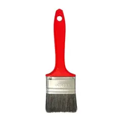 Pincéis Compel - Trincha 2 1/2 Cerda Preta Cabo Vermelho Referencia 406